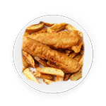 Smoked Sausage Served With Chips 