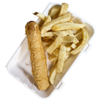 Sausages Served With Chips 