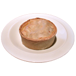 Scotch Pie Served With Chips 